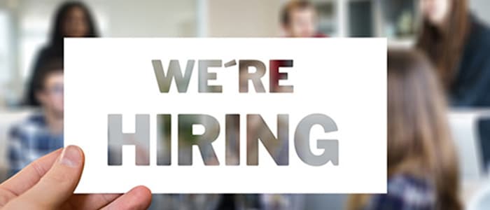 PRS "WE'RE HIRING" image